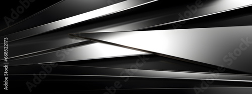 A sleek metallic background wallpaper with gradient lines alternating between silver and black. Ideal for backgrounds and premium designs. Ultrawide wallpaper