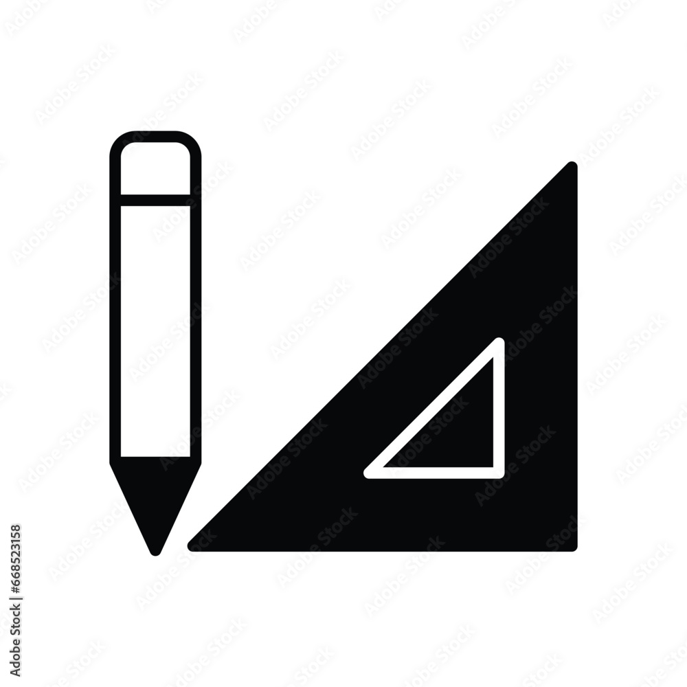 Ruler icon isolate white background vector stock illustration Ruler icon isolate white background vector stock illustration
