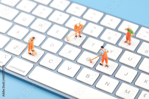Cleaners clean up internet junk on keyboards