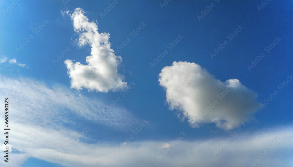 Fototapeta premium Cumulus Artistry in the Beautiful Sky
