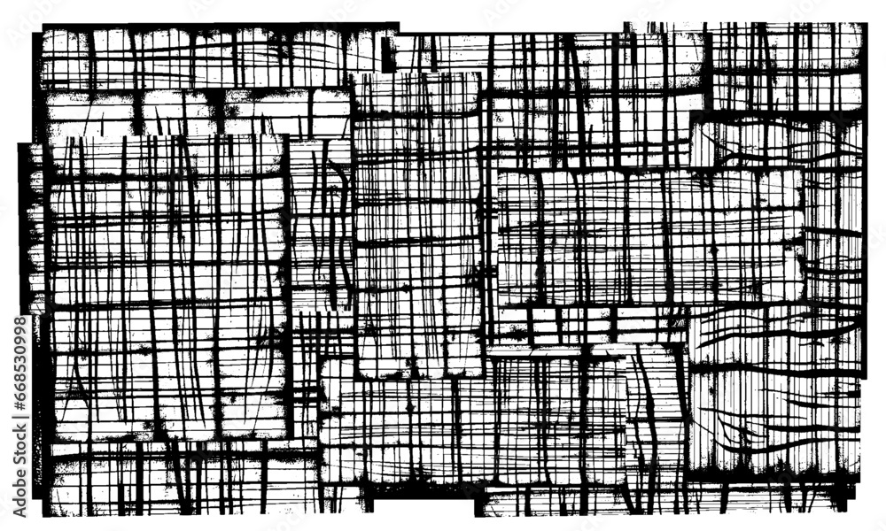 Fototapeta premium Black and white texture. Monochrome background for creating design, printing. Grunge backdrop for business cards, posters, websites