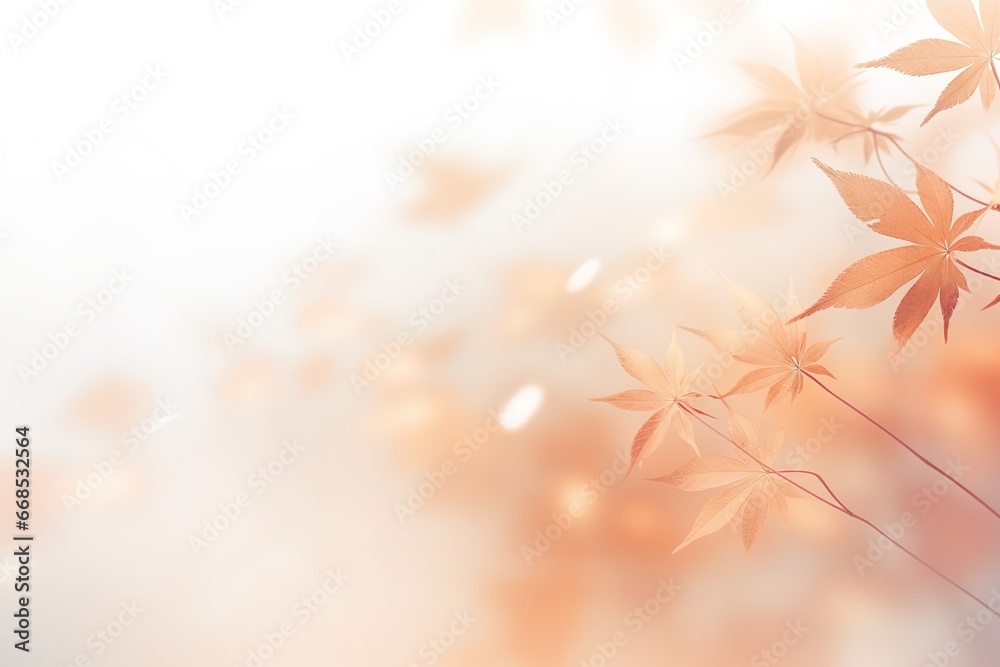 Beautiful autumn background with group of floating maple leaves in orange and yellow on blurred background. Beautiful autumn background with group of floating maple leaves in orange and yellow on blurred background.