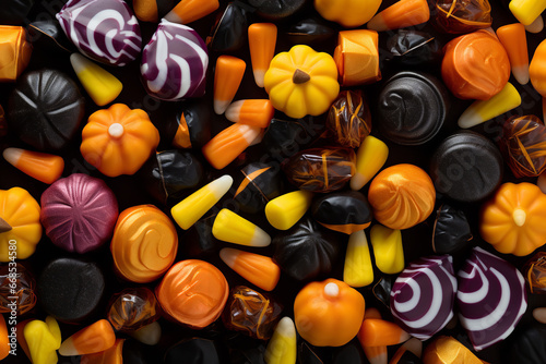 High quality, halloween candy, seamless background, 