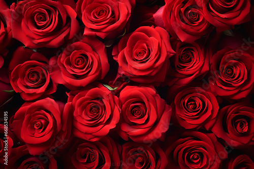 High quality  red roses  seamless background  