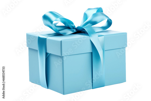 A gift box adorned isolated on transparent background, Generative Ai © AIstudio1