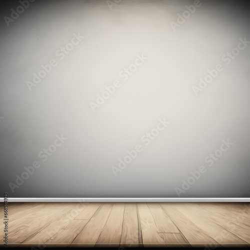 empty room with wooden wall