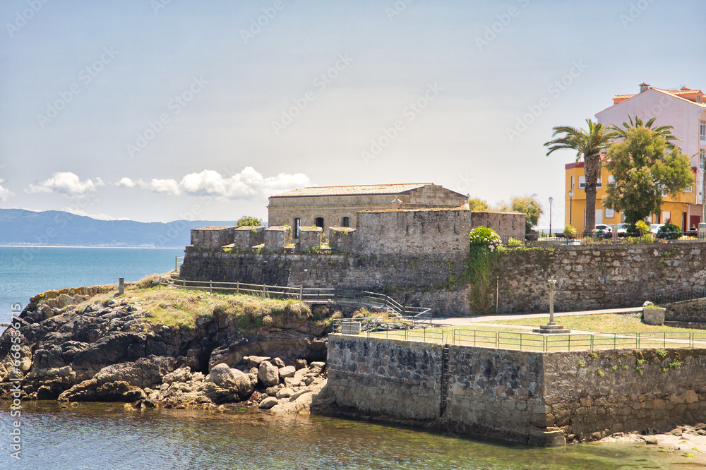 Castle of San Carlos built to defend the coast from pirates. Concept architecture, defense, coast, castle, medieval.