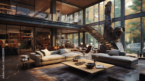 Modern home theathere interior