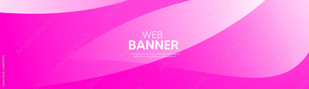 Abstract pink background, Pink web banner