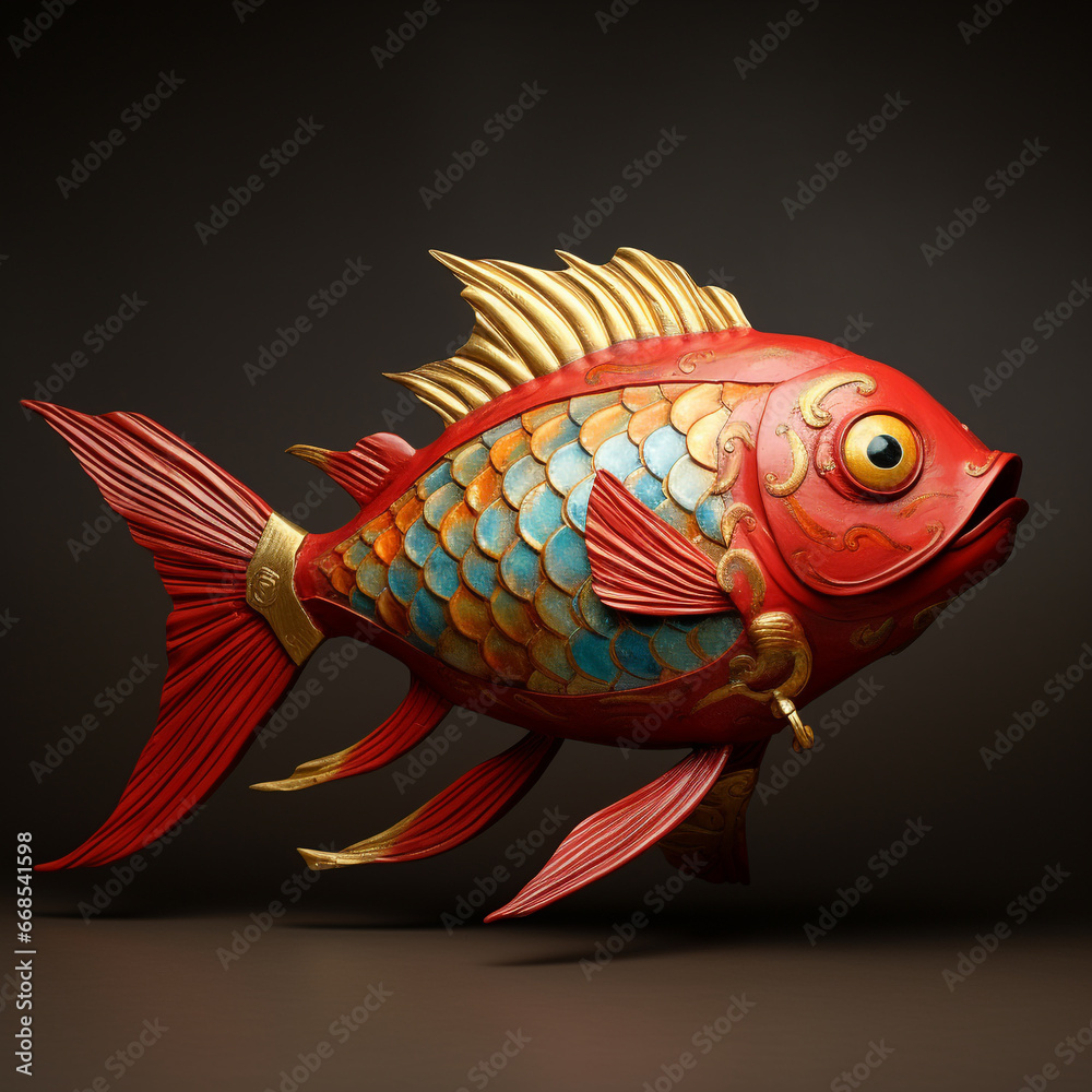 Fototapeta premium fish with a beautiful, elegant pattern.