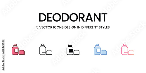 Deodorant icon. Suitable for Web Page, Mobile App, UI, UX and GUI design.