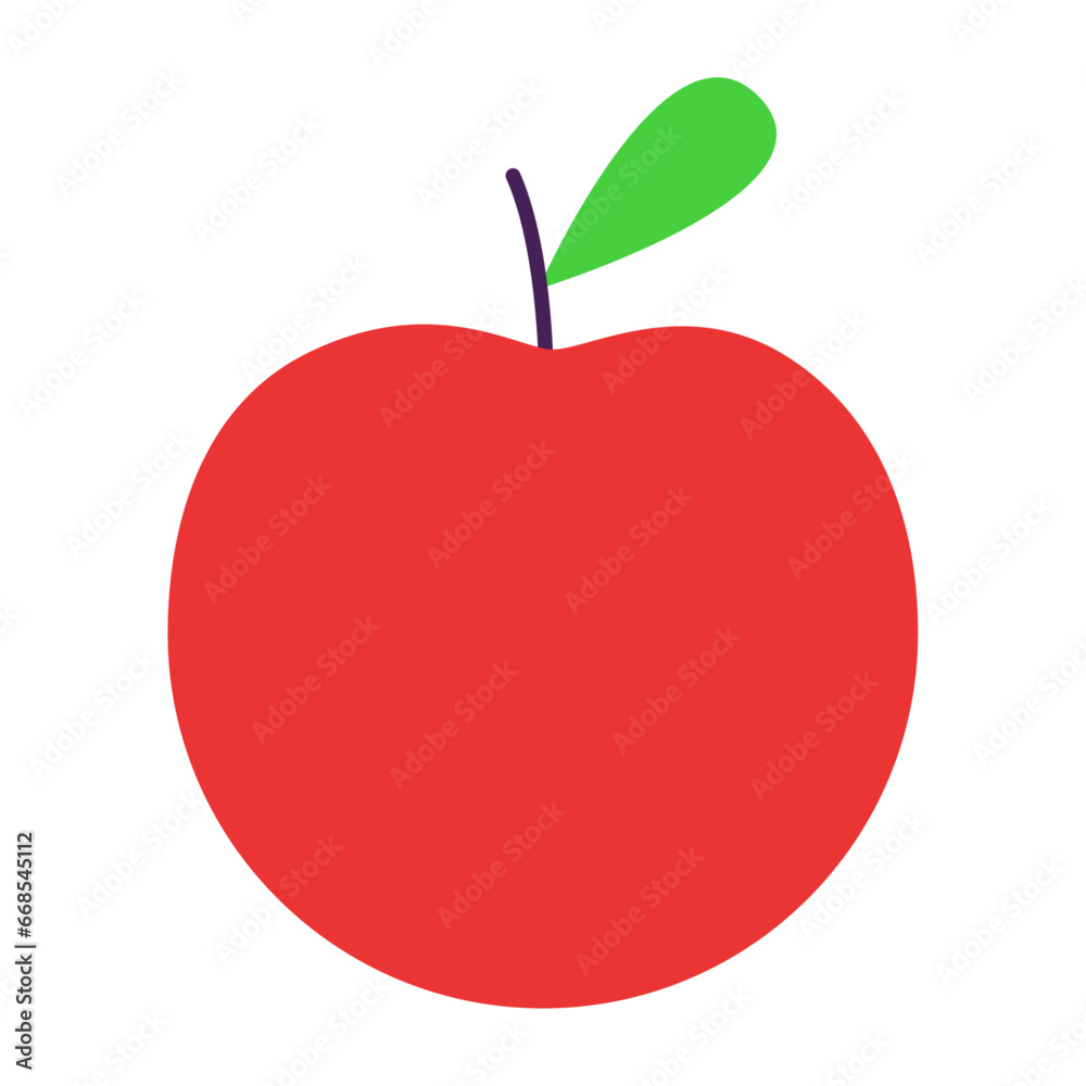 Vector apple isolated on white background Vector apple isolated on white background