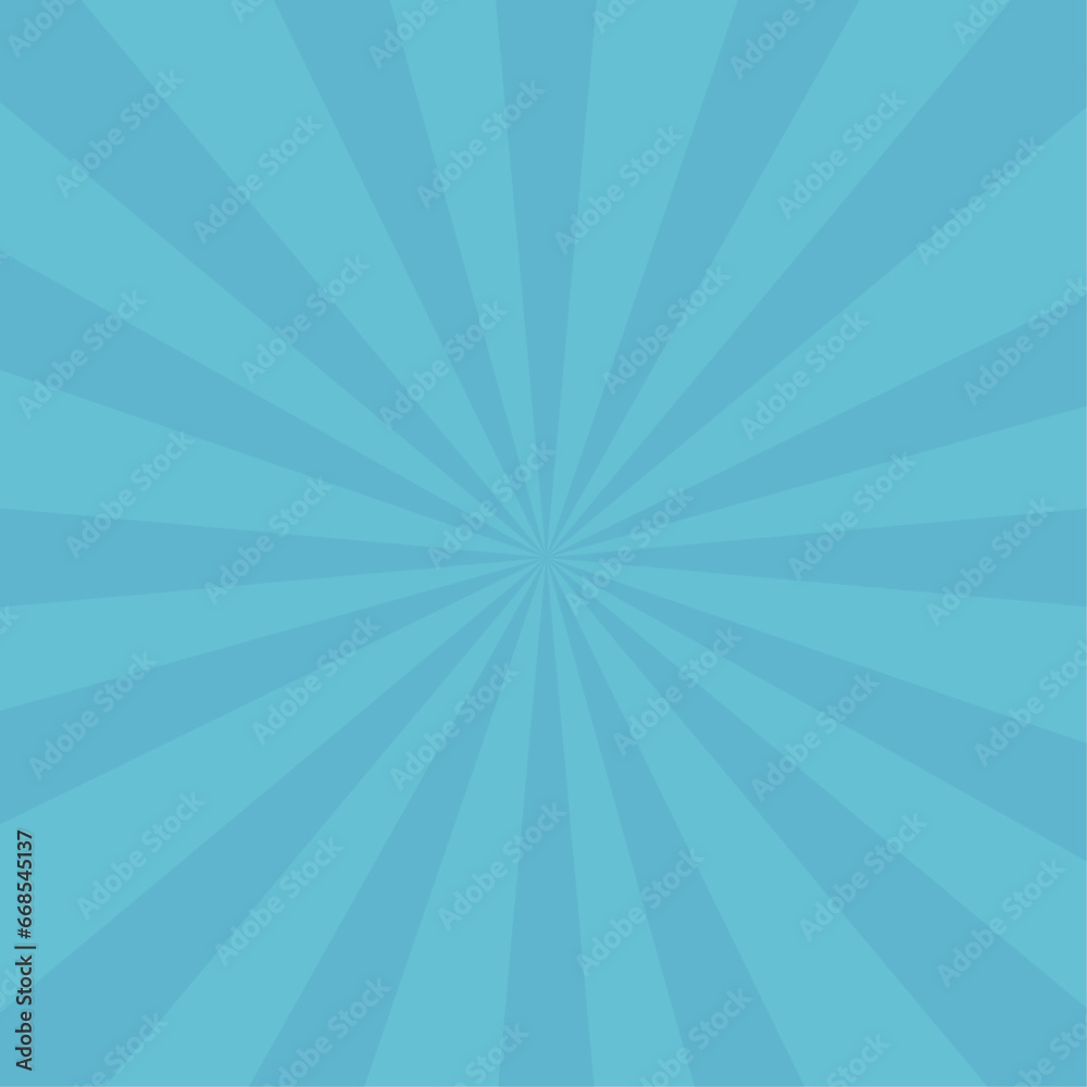 Vector blue sunburst background design Vector blue sunburst background design