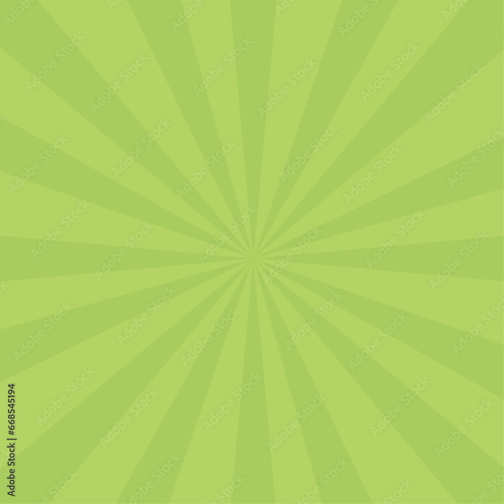 Vector green sunburst background design Vector green sunburst background design