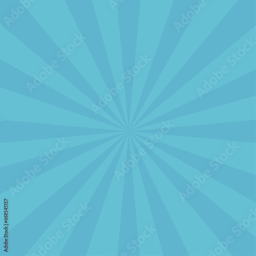 Vector blue sunburst background design