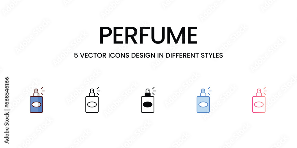Perfume icon. Suitable for Web Page, Mobile App, UI, UX and GUI design.