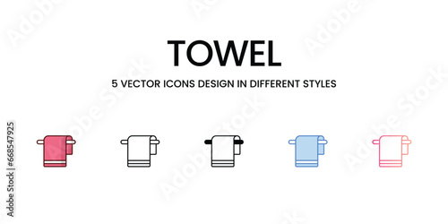 Towel icon. Suitable for Web Page, Mobile App, UI, UX and GUI design.