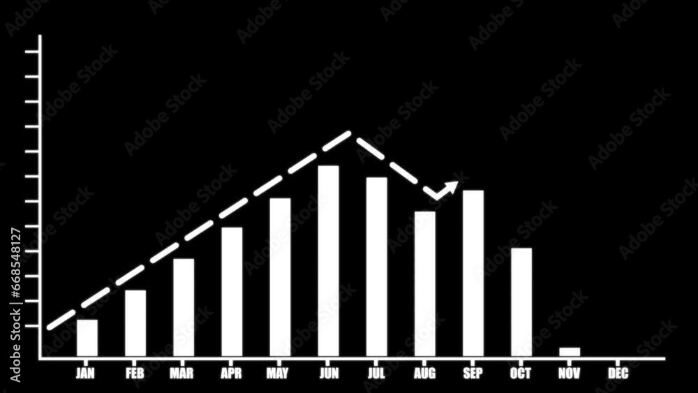 Business graph chart, business growth