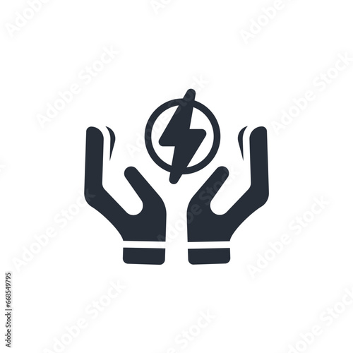 save energy icon. vector.Editable stroke.linear style sign for use web design,logo.Symbol illustration