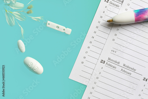 
Make an appointment for medical visits. Calendar and diary for treatment plan. photo