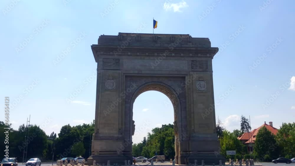 The Triumphal Arch. Bucharest Arcul de Triumf. Bucharest, Romania. The Triumphal Arch. Bucharest Arcul de Triumf. Bucharest, Romania.
