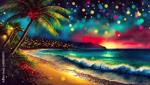 Christmas season celebrations on hawaii