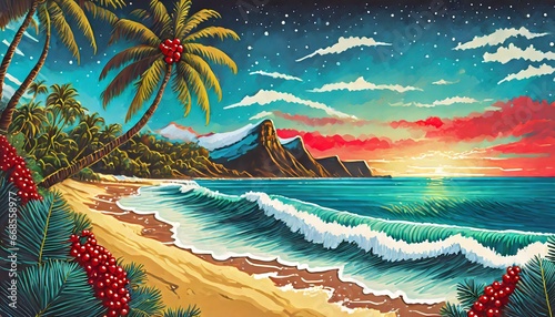 Christmas season celebrations on hawaii