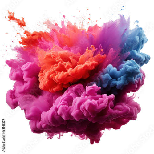 Multicolored Holi, Holli, Holly. bright splash isolated © olegganko
