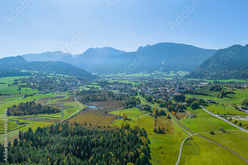 Ausblick auf die Region Pfronten im Ostallgäu im Herbst photo