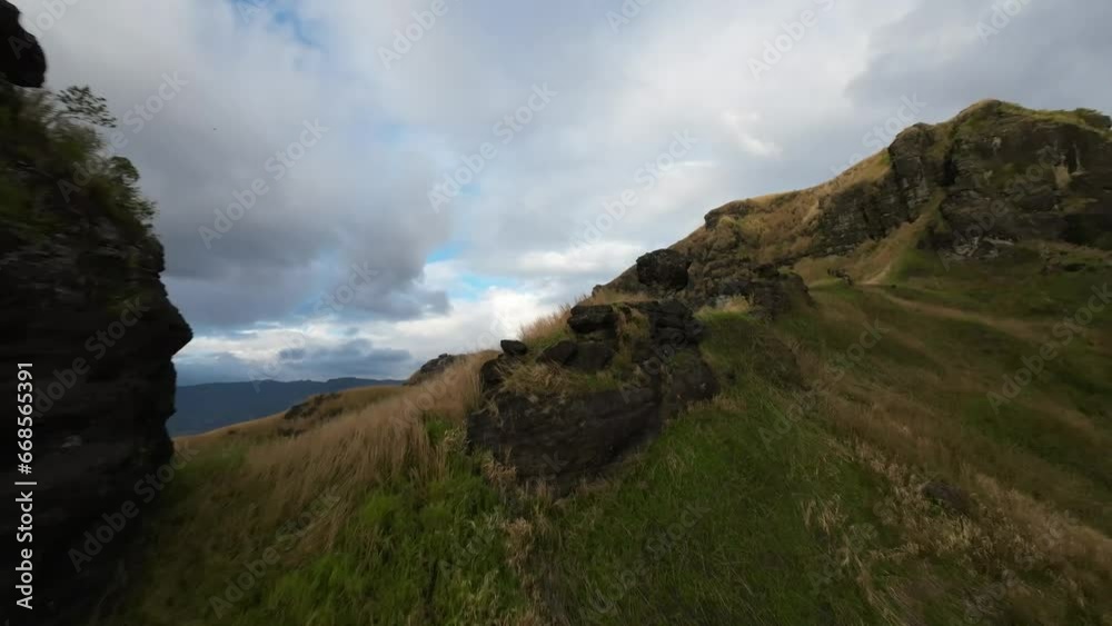 Drone video over mountains in Fiji Drone video over mountains in Fiji