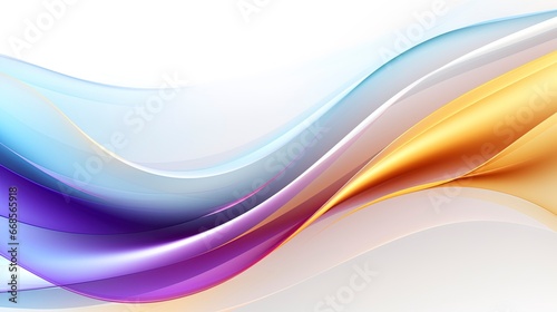 Abstract background with a translucid energy flow in light blue, purple and gold colors.