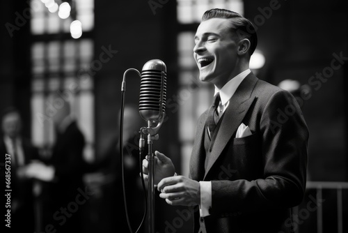 1930s big band male vocalist. photo