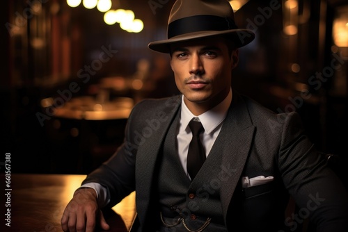 1920s speakeasy gentleman style.