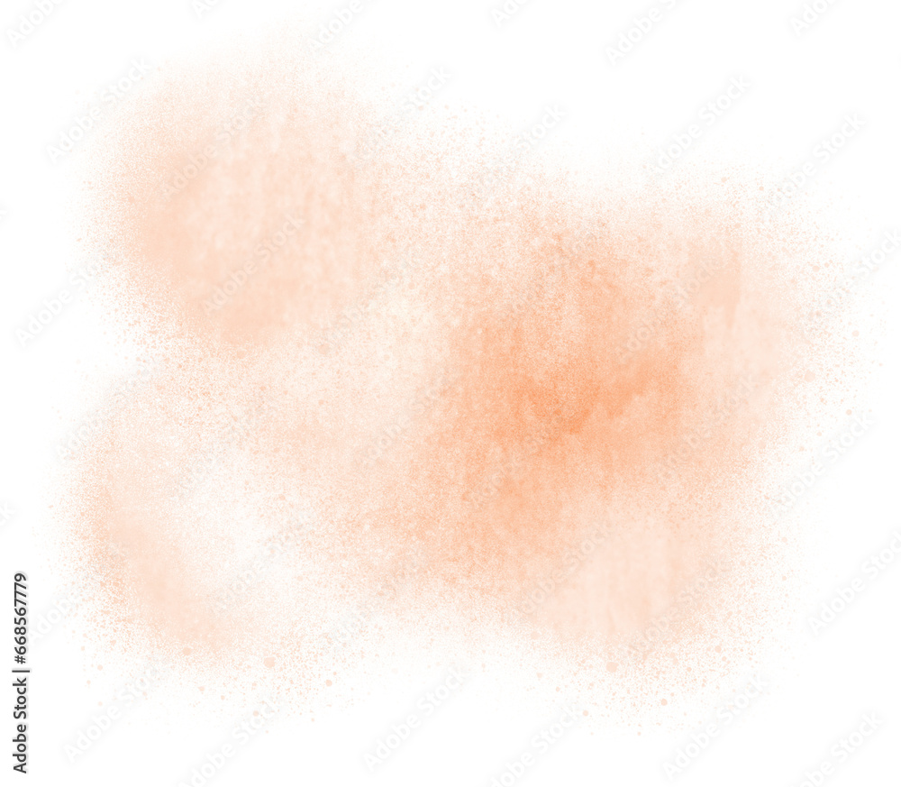 Fototapeta premium Orange watercolor stain