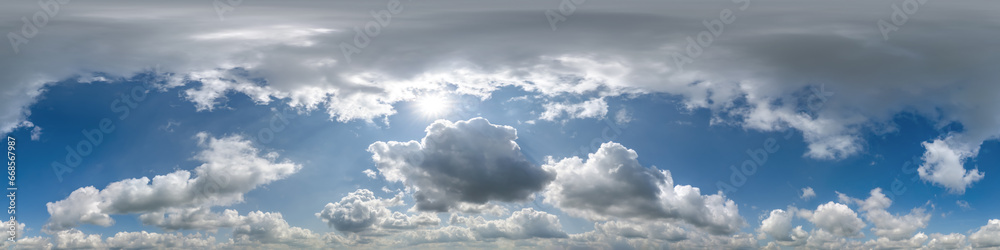 cloudy blue sky hdri 360 panorama with zenith for use in 3d graphics as sky dome replacement or edit drone shot . cloudy blue sky hdri 360 panorama with zenith for use in 3d graphics as sky dome replacement or edit drone shot .