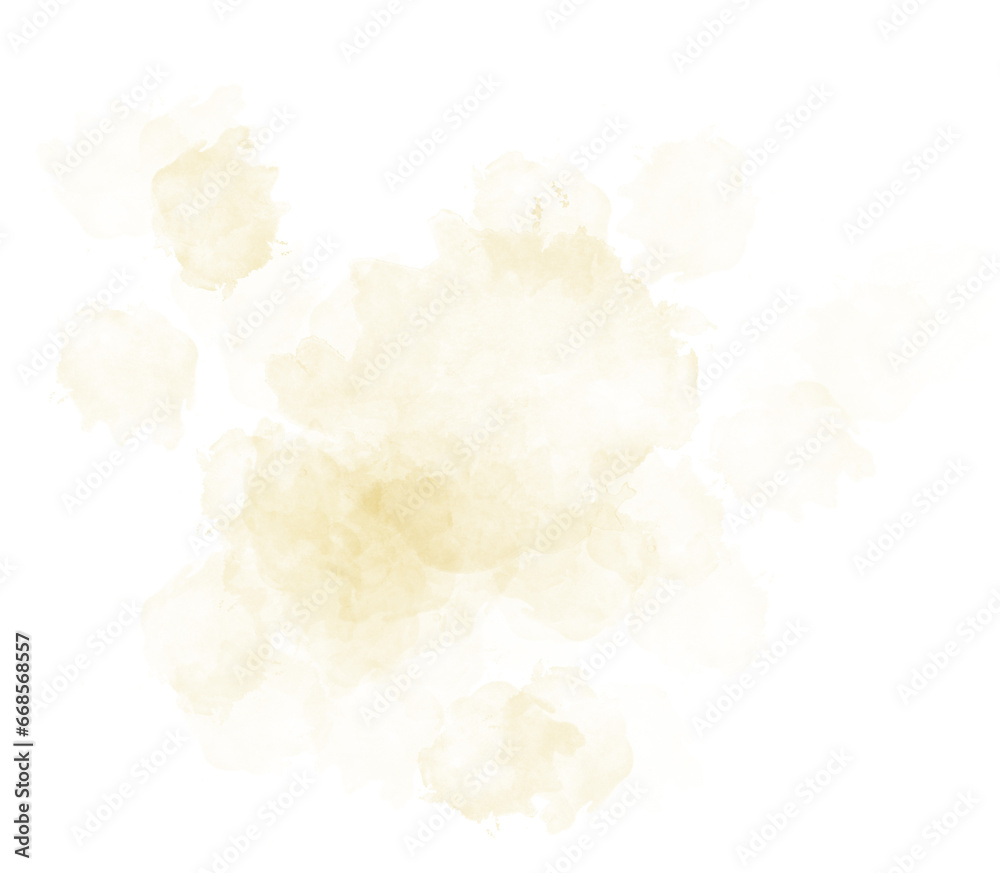 Yellow watercolor stain