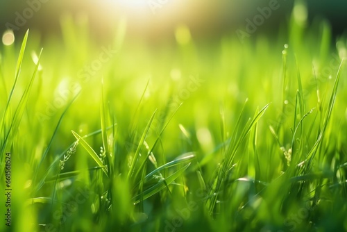 natural and herbal green grass farm field with sunlight effect