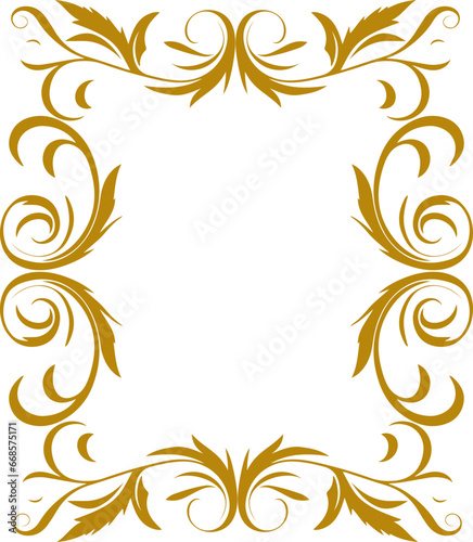 Ornamental curls, swirls divider and filigree ornaments vector illustration. Design elements