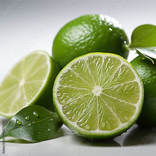 Lime ,Hd, On White Background