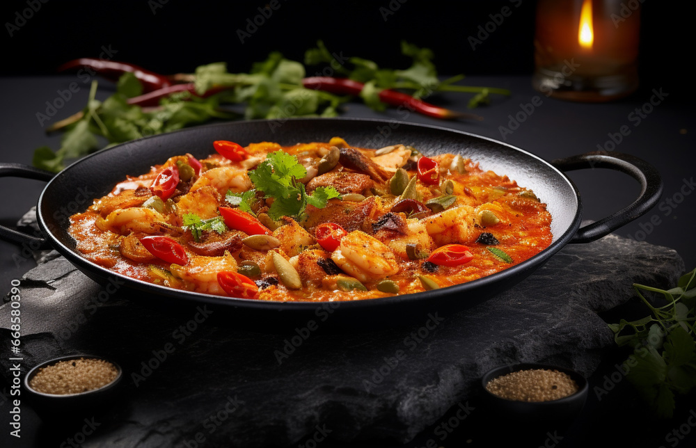 Deliciosa Moqueca. Comida Tradicional Brasileira com Ingredientes Autênticos
