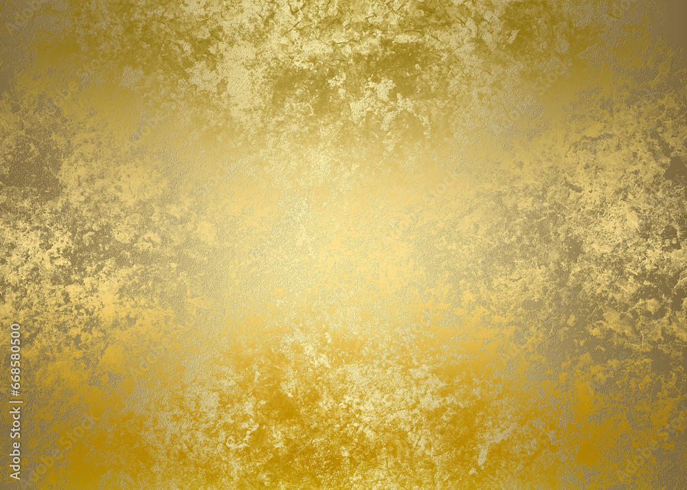 Golden Abstract decorative paper texture background for artwork - Illustration