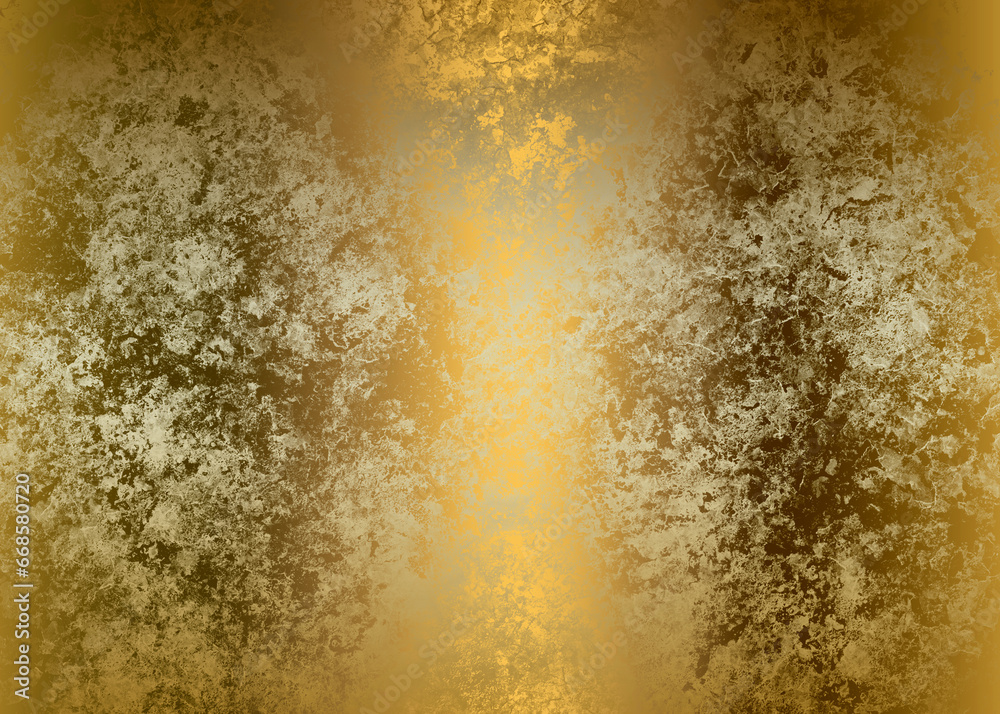 Golden Abstract decorative paper texture background for artwork - Illustration