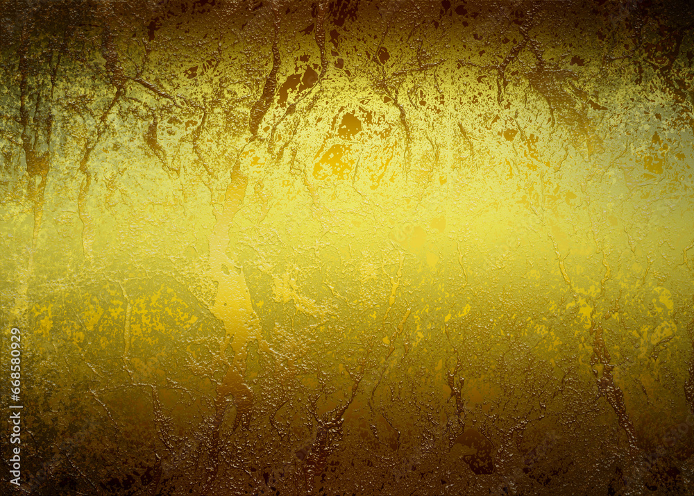 Golden Abstract decorative paper texture background for artwork - Illustration
