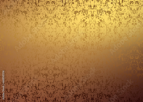 Golden Abstract  decorative paper texture  background  for  artwork  - Illustration