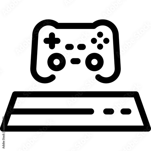 Game Console with Controller Icon