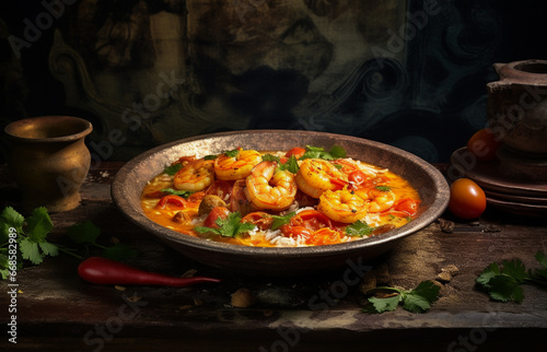 Deliciosa Moqueca. Comida Tradicional Brasileira com Ingredientes Autênticos 