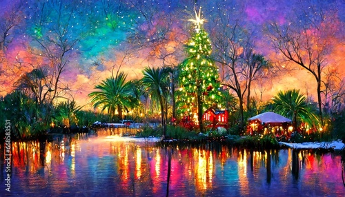 Christmas Holiday season in the everglades 