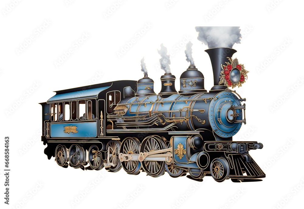 Naklejka premium Train_HEMU-430X_No_shadows_highest_details