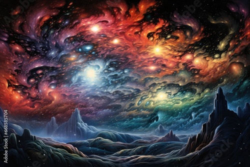 Nebulae tales told through chromatic waves.