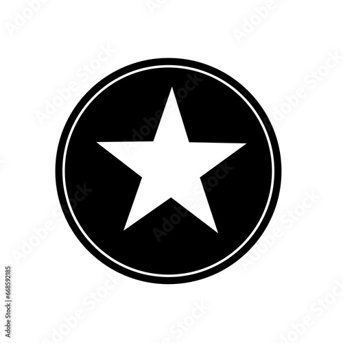award star icon with flat design